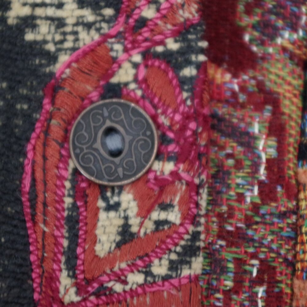 Vintage Chico's Patchwork Tapestry Jacket Size 3 - image 5